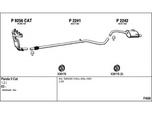 FENNO FI608 išmetimo sistema 
 Išmetimo sistema -> Išmetimo sistema, visa