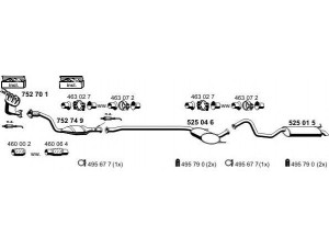 ERNST 100275 išmetimo sistema 
 Išmetimo sistema -> Išmetimo sistema, visa
