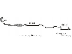 ERNST 050656 išmetimo sistema 
 Išmetimo sistema -> Išmetimo sistema, visa