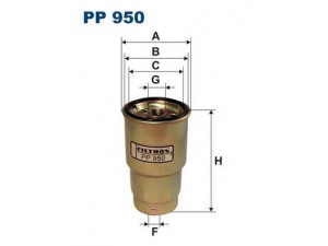 FILTRON PP950 kuro filtras 
 Techninės priežiūros dalys -> Papildomas remontas
R2L113ZA5A, R2L113ZA5A9A, R2L113ZA5B9A