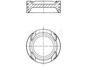 MAHLE ORIGINAL S70565 stūmoklis
107065 AA