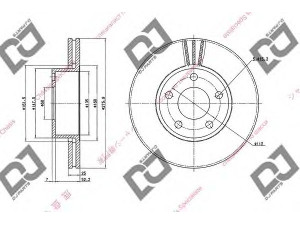 DJ PARTS BD1928 stabdžių diskas 
 Stabdžių sistema -> Diskinis stabdys -> Stabdžių diskas
441 615 301 A, 441615301A