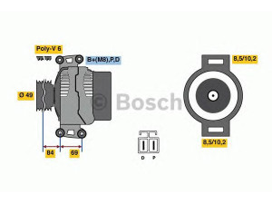 BOSCH 0 986 081 300 kintamosios srovės generatorius 
 Elektros įranga -> Kint. sr. generatorius/dalys -> Kintamosios srovės generatorius
LF1F-18-300, LF50-18-300, LF50-18-300A