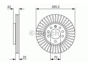BOSCH 0 986 479 946 stabdžių diskas 
 Dviratė transporto priemonės -> Stabdžių sistema -> Stabdžių diskai / priedai
46736491, 46844071, 93171497, 91 56 807
