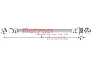 METZGER 4110718 stabdžių žarnelė 
 Stabdžių sistema -> Stabdžių žarnelės
58737-1H500