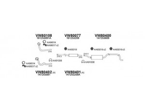 VENEPORTE 800525 išmetimo sistema 
 Išmetimo sistema -> Išmetimo sistema, visa