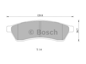 BOSCH 0 986 AB1 463 stabdžių trinkelių rinkinys, diskinis stabdys 
 Techninės priežiūros dalys -> Papildomas remontas
96 475 028, 96446744, 96446744