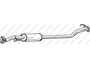 BOSAL 284-447 vidurinis duslintuvas 
 Išmetimo sistema -> Duslintuvas
18220-SWY-E01