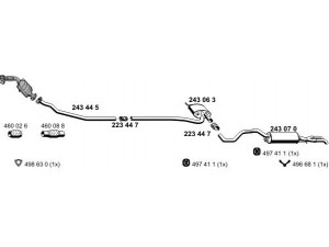 ERNST 010478 išmetimo sistema 
 Išmetimo sistema -> Išmetimo sistema, visa