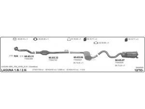 IMASAF 566000059 išmetimo sistema 
 Išmetimo sistema -> Išmetimo sistema, visa