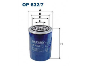 FILTRON OP632/7 alyvos filtras 
 Techninės priežiūros dalys -> Techninės priežiūros intervalai
263104A000, 263104A010, 263104A000