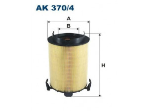 FILTRON AK370/4 oro filtras 
 Filtrai -> Oro filtras
1F0129620, 3C0129620, 1F0129620