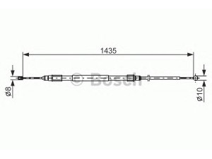 BOSCH 1 987 477 946 trosas, stovėjimo stabdys 
 Stabdžių sistema -> Valdymo svirtys/trosai
34 40 6 760 443