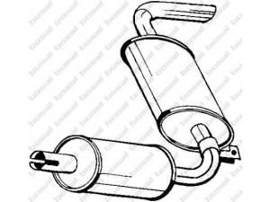 BOSAL 115-071 galinis duslintuvas 
 Išmetimo sistema -> Duslintuvas
GEX-175, GEX-3369