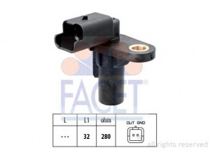 FACET 9.0579 jutiklis, alkūninio veleno impulsas; impulso jutiklis, smagratis 
 Elektros įranga -> Jutikliai
23750-00Q0D, 23750-00QAF, 44 13 261