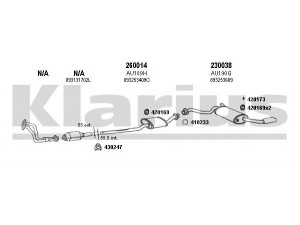 KLARIUS 940433E išmetimo sistema 
 Išmetimo sistema -> Išmetimo sistema, visa