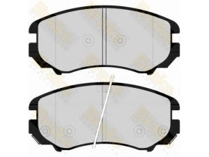 Brake ENGINEERING PA1654 stabdžių trinkelių rinkinys, diskinis stabdys 
 Techninės priežiūros dalys -> Papildomas remontas
581011FA50, 581012CA10, 581012CA11