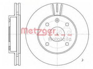 METZGER 6656.10 stabdžių diskas 
 Stabdžių sistema -> Diskinis stabdys -> Stabdžių diskas
96286933, 96300035, 96312559