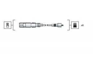 MAGNETI MARELLI 941318111043 uždegimo laido komplektas 
 Kibirkšties / kaitinamasis uždegimas -> Uždegimo laidai/jungtys