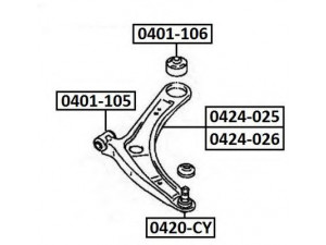 ASVA 0424-025 vikšro valdymo svirtis 
 Ašies montavimas/vairavimo mechanizmas/ratai -> Valdymo svirtis/pasukamosios svirties sujungimas -> Vairo trauklės (valdymo svirtis, išilginis balansyras, diago
4013A010, 4013A218, 4013A280, 4013A282
