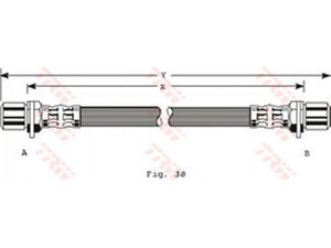 TRW PHA201 stabdžių žarnelė 
 Stabdžių sistema -> Stabdžių žarnelės
9008047022, 9094702497, 9094702533
