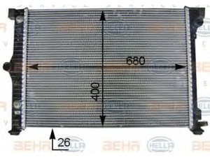 HELLA 8MK 376 754-341 radiatorius, variklio aušinimas 
 Aušinimo sistema -> Radiatorius/alyvos aušintuvas -> Radiatorius/dalys
1 30 0288, 13 24 1722, 13 24 1722