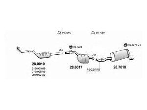 ASSO ART1407 išmetimo sistema 
 Išmetimo sistema -> Išmetimo sistema, visa