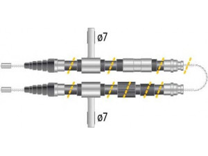 MGA CF5013 trosas, stovėjimo stabdys