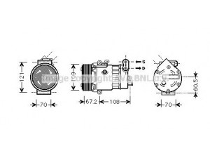 AVA QUALITY COOLING OLK483 kompresorius, oro kondicionierius 
 Oro kondicionavimas -> Kompresorius/dalys
1854089, 90589943