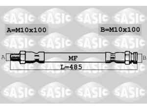 SASIC SBH6353 stabdžių žarnelė 
 Stabdžių sistema -> Stabdžių žarnelės
82393404