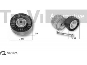 TREVI AUTOMOTIVE KA1131 V formos rumbuotas diržas, komplektas 
 Techninės priežiūros dalys -> Techninės priežiūros intervalai