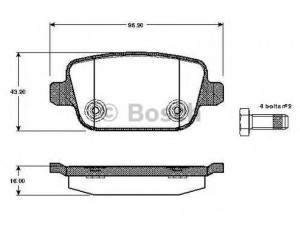 BOSCH 0 986 TB2 984 stabdžių trinkelių rinkinys, diskinis stabdys 
 Techninės priežiūros dalys -> Papildomas remontas
1439867, 1459408, 1477803, 6G912MM08GC