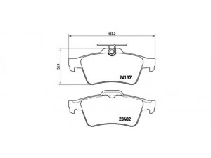 BREMBO P 59 042 stabdžių trinkelių rinkinys, diskinis stabdys 
 Techninės priežiūros dalys -> Papildomas remontas
425405, 1233679, 1324300, 1360254