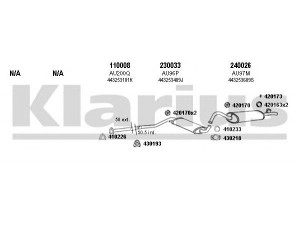 KLARIUS 940281E išmetimo sistema 
 Išmetimo sistema -> Išmetimo sistema, visa