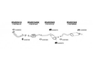 VENEPORTE 550370 išmetimo sistema 
 Išmetimo sistema -> Išmetimo sistema, visa