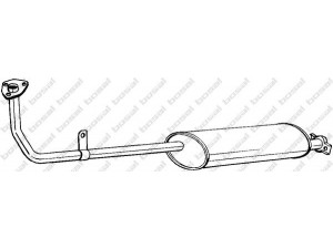 BOSAL 281-691 priekinis duslintuvas 
 Išmetimo sistema -> Duslintuvas
17401-87614