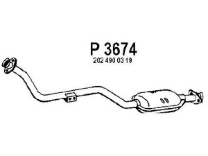 FENNO P3674 išleidimo kolektorius 
 Išmetimo sistema -> Išmetimo vamzdžiai
2024900319