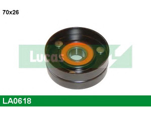 LUCAS ENGINE DRIVE LA0618 kreipiantysis skriemulys, V formos rumbuotas diržas 
 Diržinė pavara -> V formos rumbuotas diržas/komplektas -> Laisvasis/kreipiamasis skriemulys