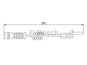 BOSCH 1 987 474 969 įspėjimo kontaktas, stabdžių trinkelių susidėvėjimas 
 Stabdžių sistema -> Susidėvėjimo indikatorius, stabdžių trinkelės
901 540 00 17, 901 540 01 17, A 901 540 00 17