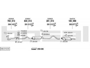 BOSAL 088.016.50 išmetimo sistema 
 Išmetimo sistema -> Išmetimo sistema, visa