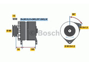 BOSCH 0 120 689 554 kintamosios srovės generatorius