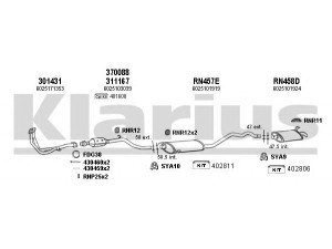KLARIUS 720217U išmetimo sistema 
 Išmetimo sistema -> Išmetimo sistema, visa