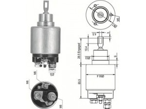 MAGNETI MARELLI 940113050345 solenoidinis jungiklis, starteris