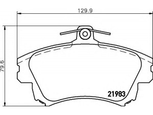 HELLA 8DB 355 006-711 stabdžių trinkelių rinkinys, diskinis stabdys 
 Techninės priežiūros dalys -> Papildomas remontas
4605A658, MR955351, 4544210010