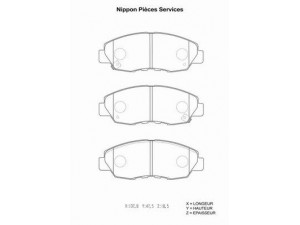 NPS H360A30 stabdžių trinkelių rinkinys, diskinis stabdys 
 Techninės priežiūros dalys -> Papildomas remontas
45022-SM4-A00, 45022-SM4-A01, 45022-SY8-A01