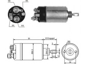 MAGNETI MARELLI 940113050172 solenoidinis jungiklis, starteris