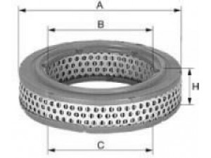 UNIFLUX FILTERS XA103 oro filtras 
 Techninės priežiūros dalys -> Techninės priežiūros intervalai
1498 416, 1498416, 5000 208, 5000 C208