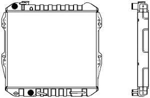 SAKURA  Automotive 1461-0314 radiatorius, variklio aušinimas