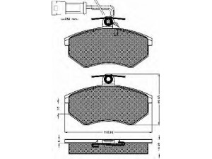 BSF 10259 stabdžių trinkelių rinkinys, diskinis stabdys 
 Techninės priežiūros dalys -> Papildomas remontas
443398151F, 443698151A, 443698151F