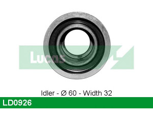 LUCAS ENGINE DRIVE LD0926 įtempiklio skriemulys, paskirstymo diržas